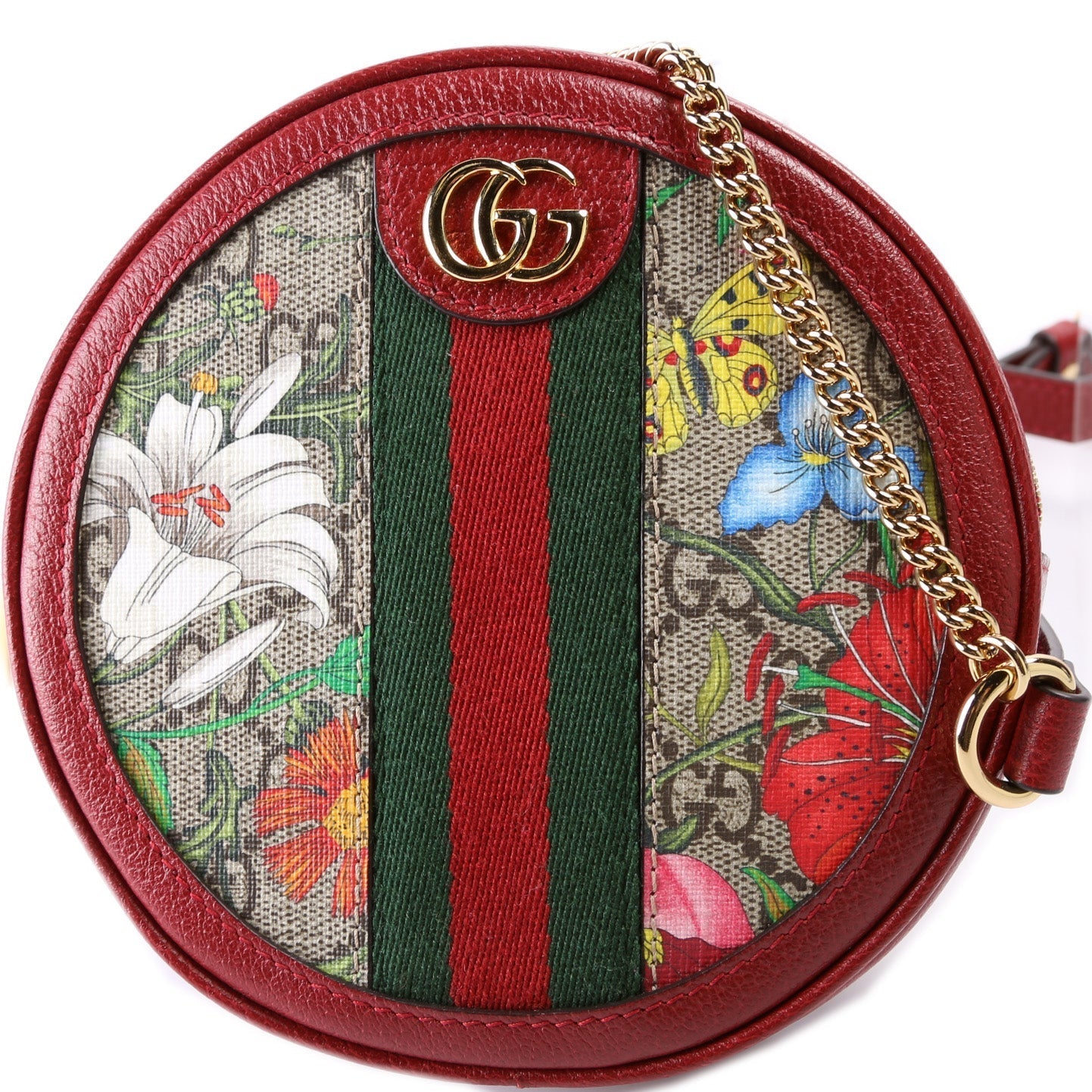 Gucci Ophidia Web Flora Round Backpack Mini Backpack 4