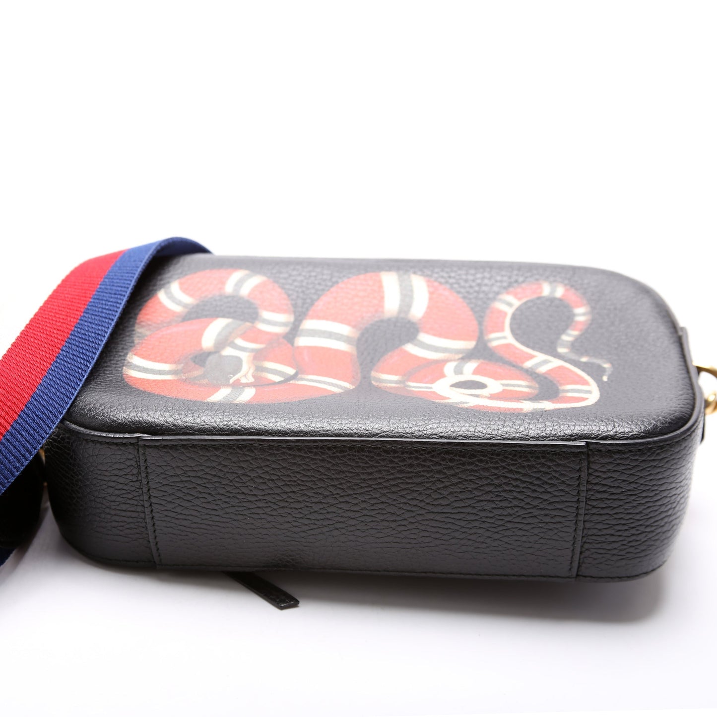 Gucci Snake Messenger Leather Travel Bag