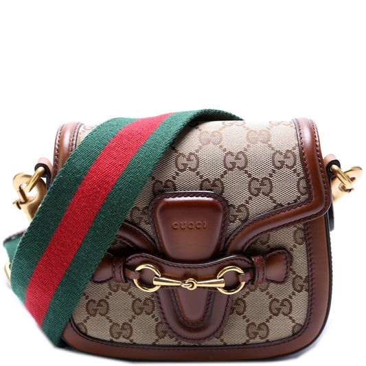 Gucci GG Lady Web Canvas Small Shoulder Bag Shoulder Bag