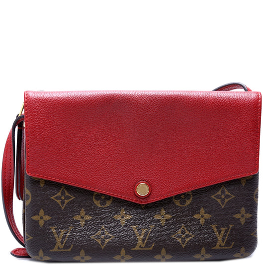Louis Vuitton Pochette Twice Monogram Clutch Bag Monogram 2