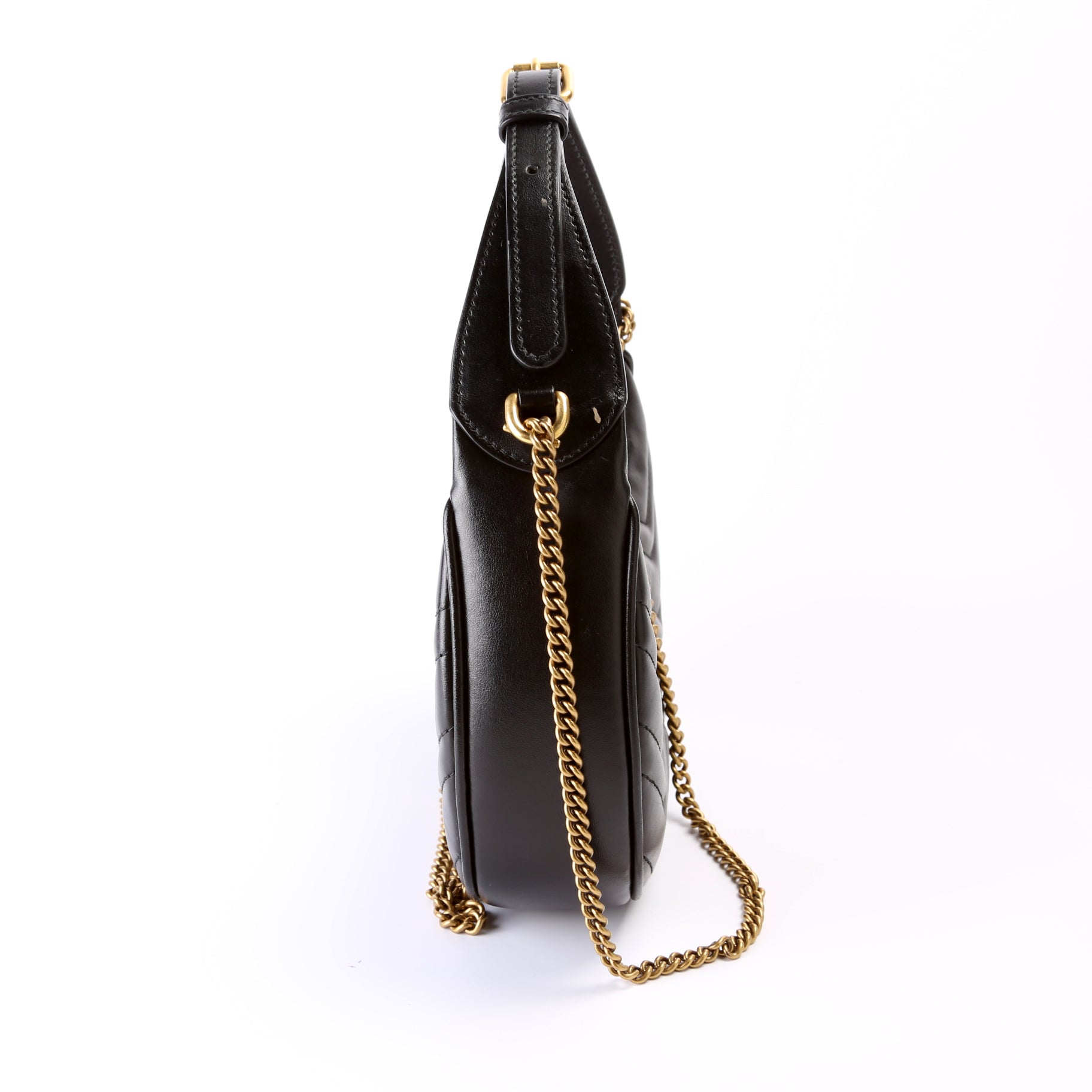 Gucci GG Marmont Half-Moon Mini Travel Bag