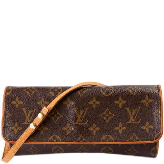 Louis Vuitton Pochette Twin GM Monogram Clutch Bag Monogram 26