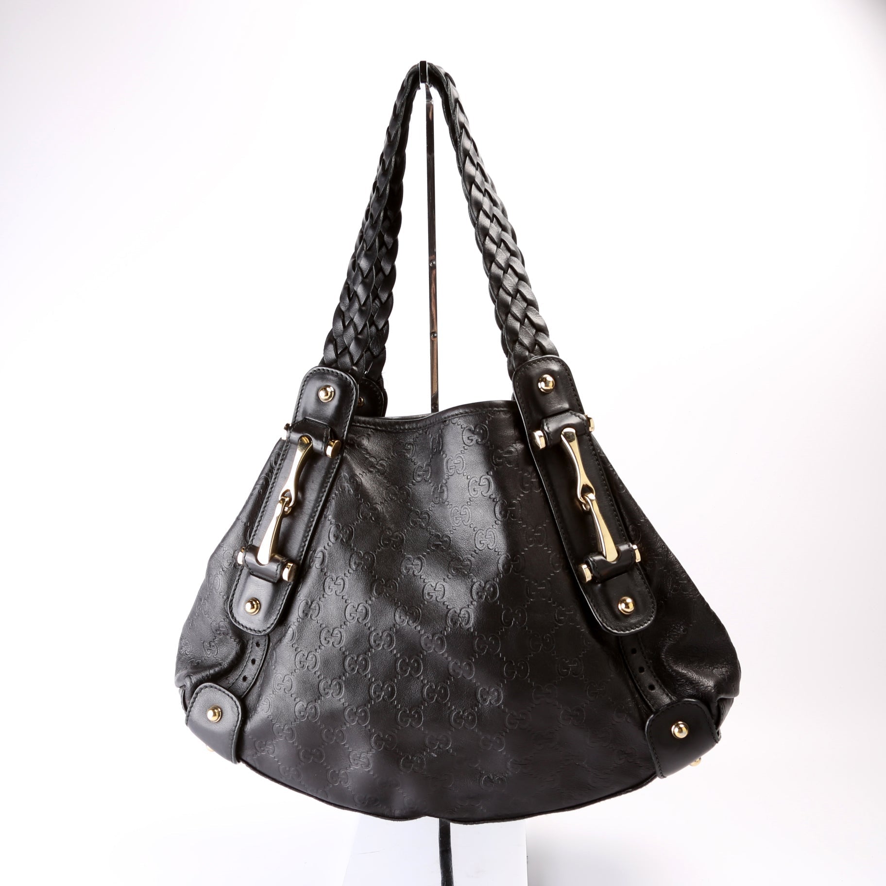Gucci Pelham Leather Medium Tote Bag