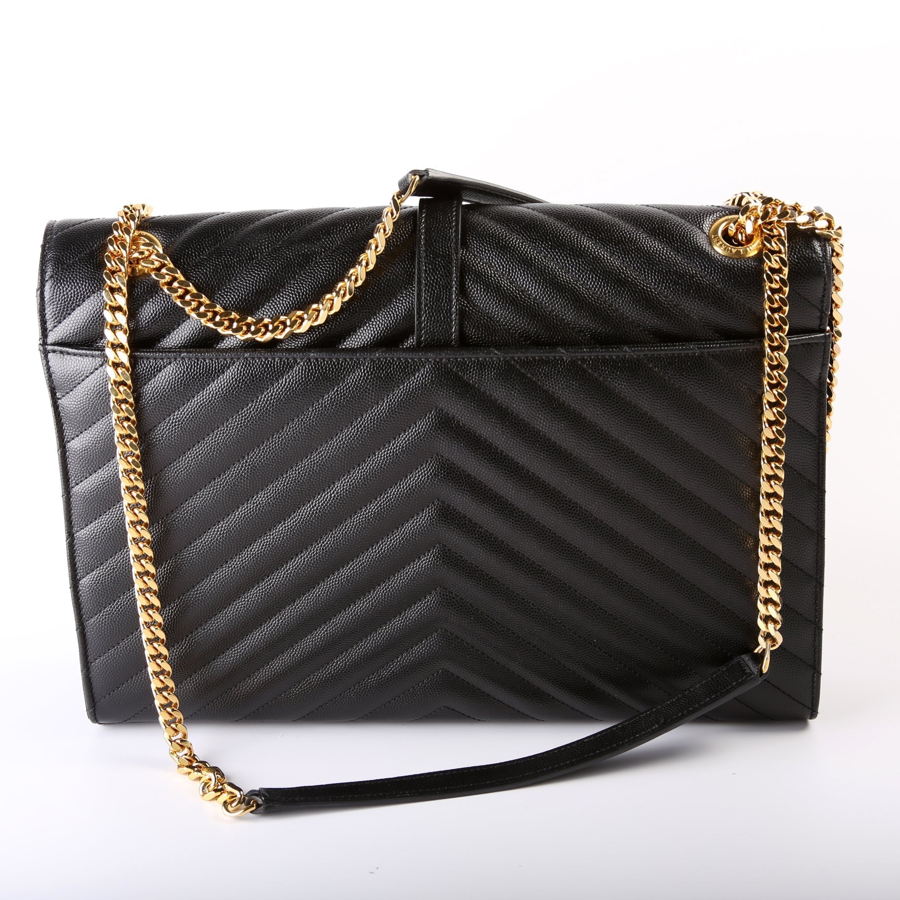 YSL Saint Laurent Envelope Chevron Bag Large Travel Bag Envelope Chevron Large