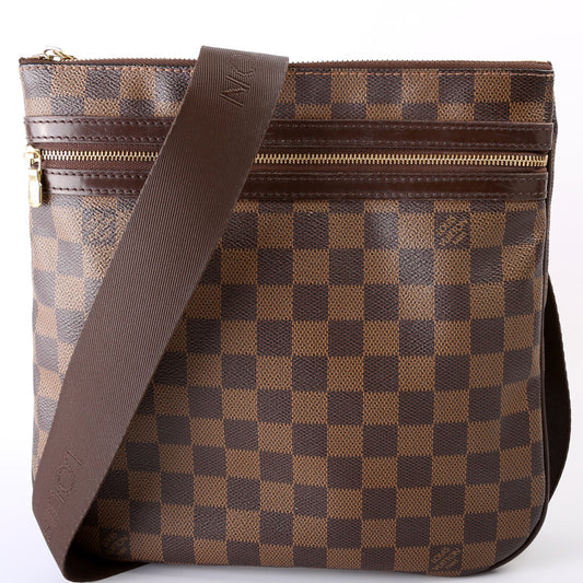 Louis Vuitton Pochette Bosphore Ebene Damier Clutch Bag Ebene 19