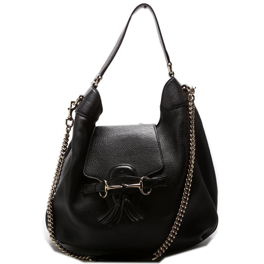 Gucci Emily Leather Shoulder Bag Hobo 1