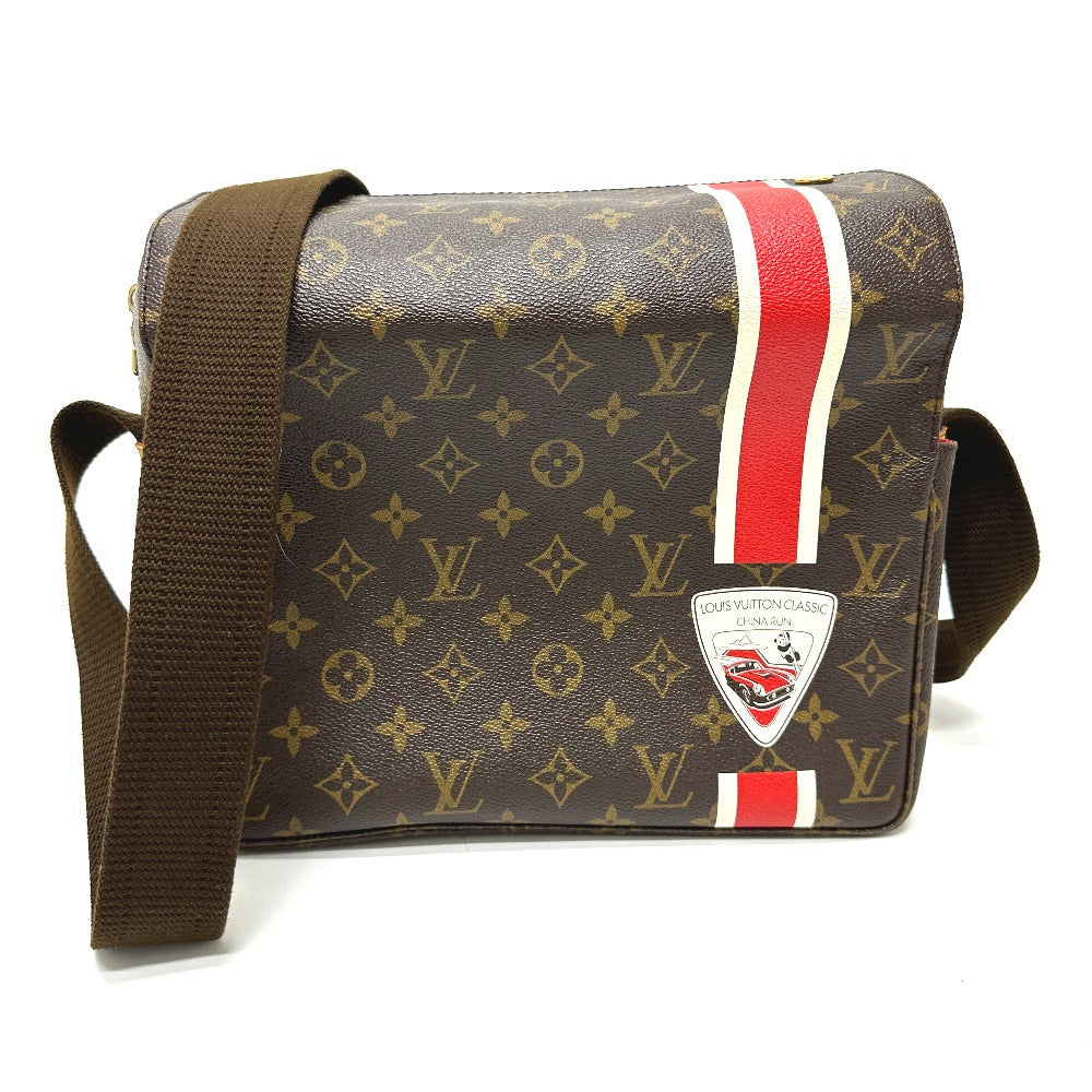 Louis Vuitton M41431 China Run Monogram Canvas Brown Shoulder Bag