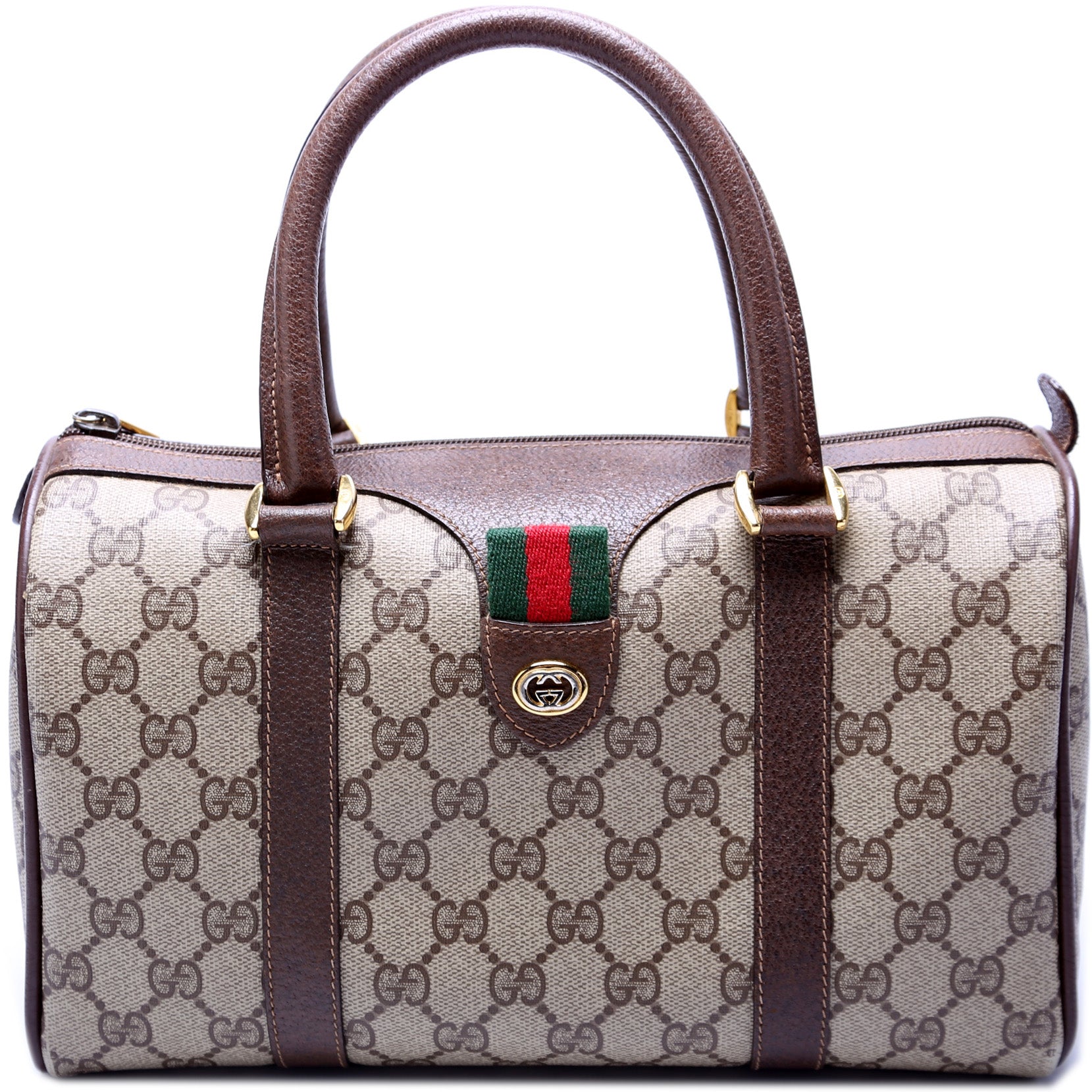 Gucci 39.02.006 GG Supreme Boston Travel Bag