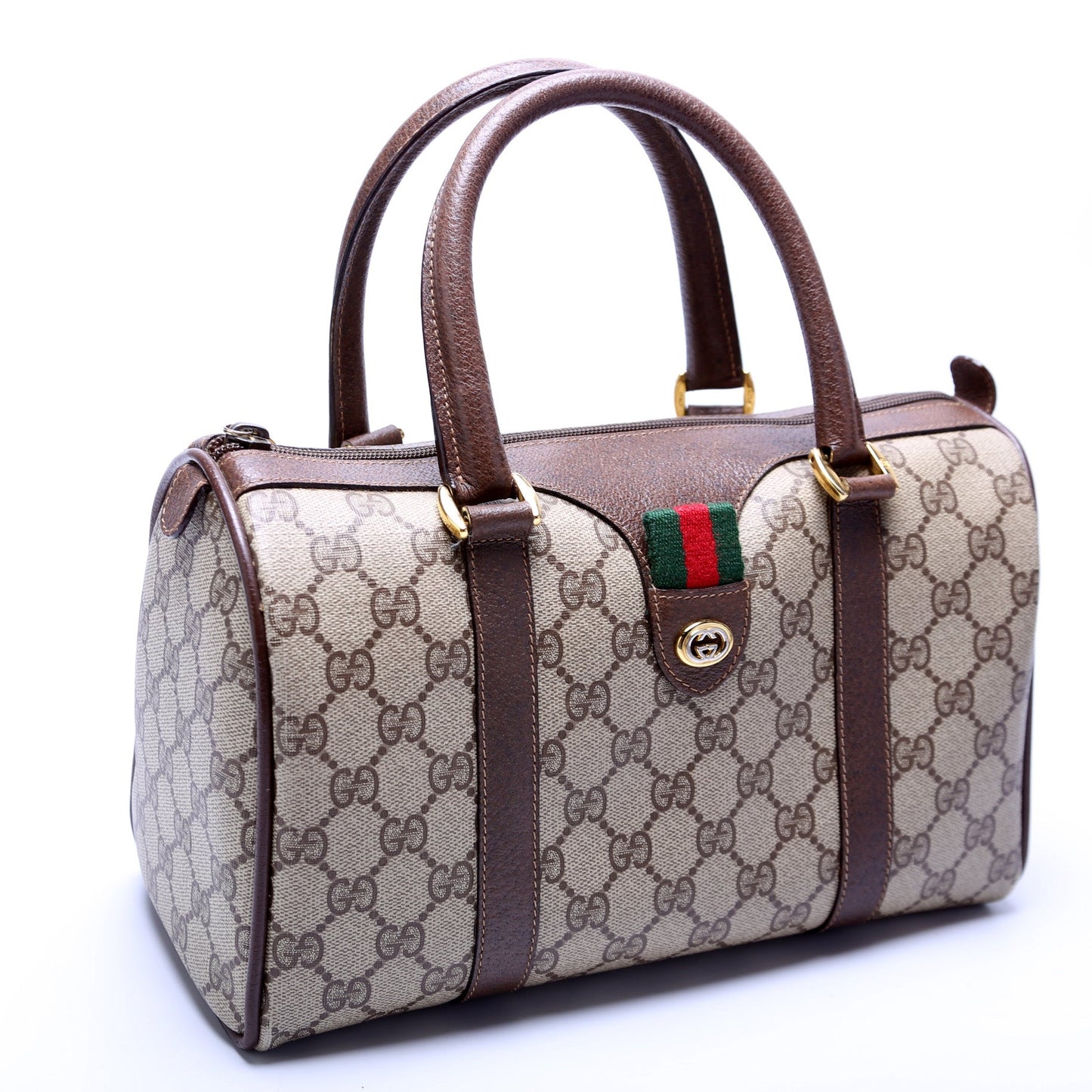 Gucci 39.02.006 GG Supreme Boston Travel Bag