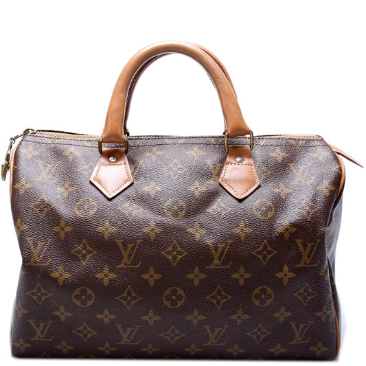 Louis Vuitton Speedy 30 French Co Monogram Handbag