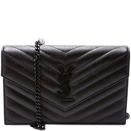 YSL Saint Laurent Envelope Wallet Bag Chain Travel Bag Chain Wallet 4