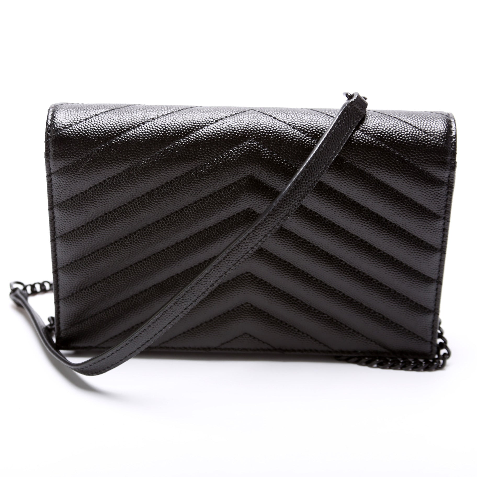 YSL Saint Laurent Envelope Wallet Bag Chain Travel Bag Chain Wallet 4
