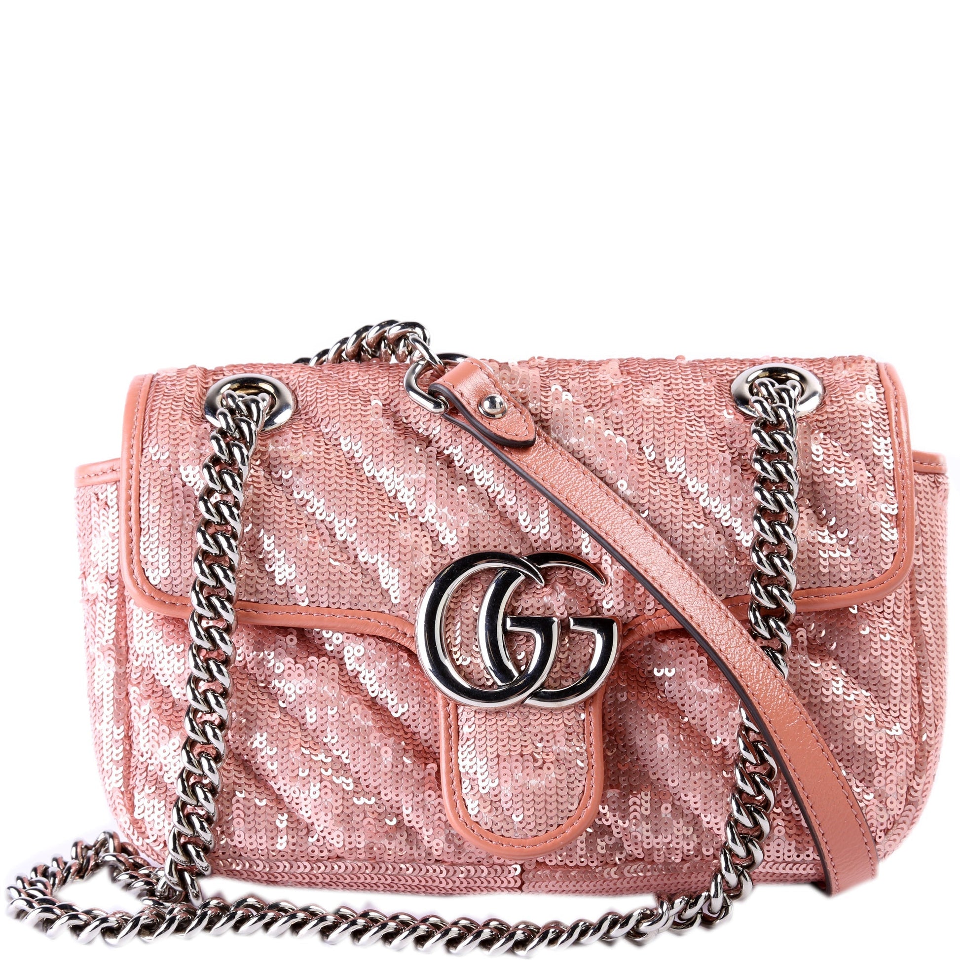 Gucci Marmont Sequin Mini Flap Shoulder Bag