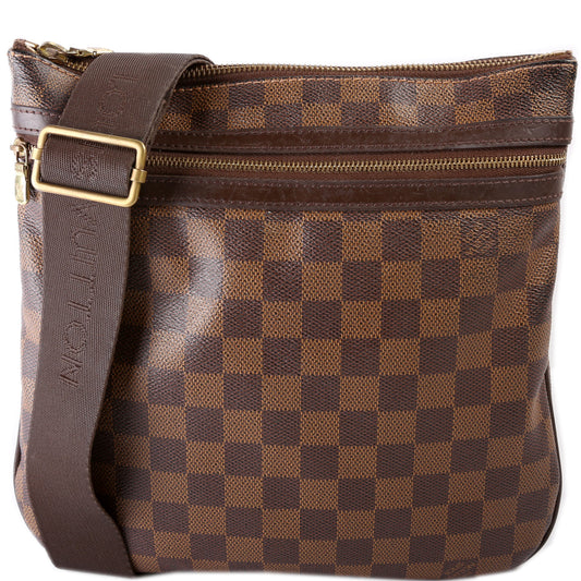 Louis Vuitton Pochette Bosphore Ebene Damier Clutch Bag Ebene 21