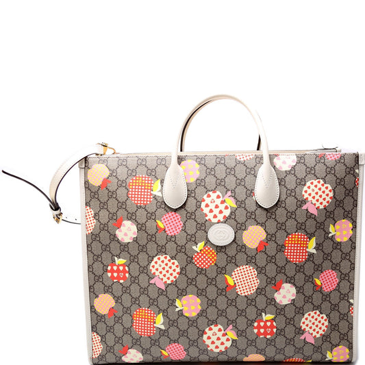 Gucci Interlocking G Les Pommes Medium Tote Bag