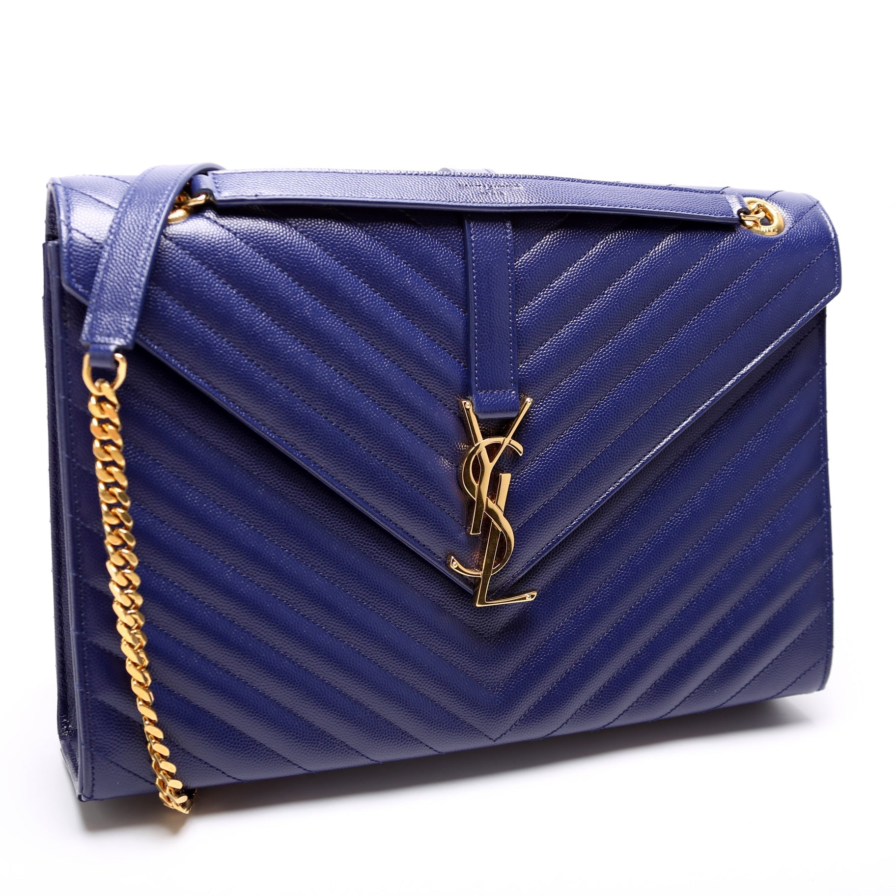 YSL Saint Laurent Envelope Chevron Bag Large Travel Bag Large Chevron 345118