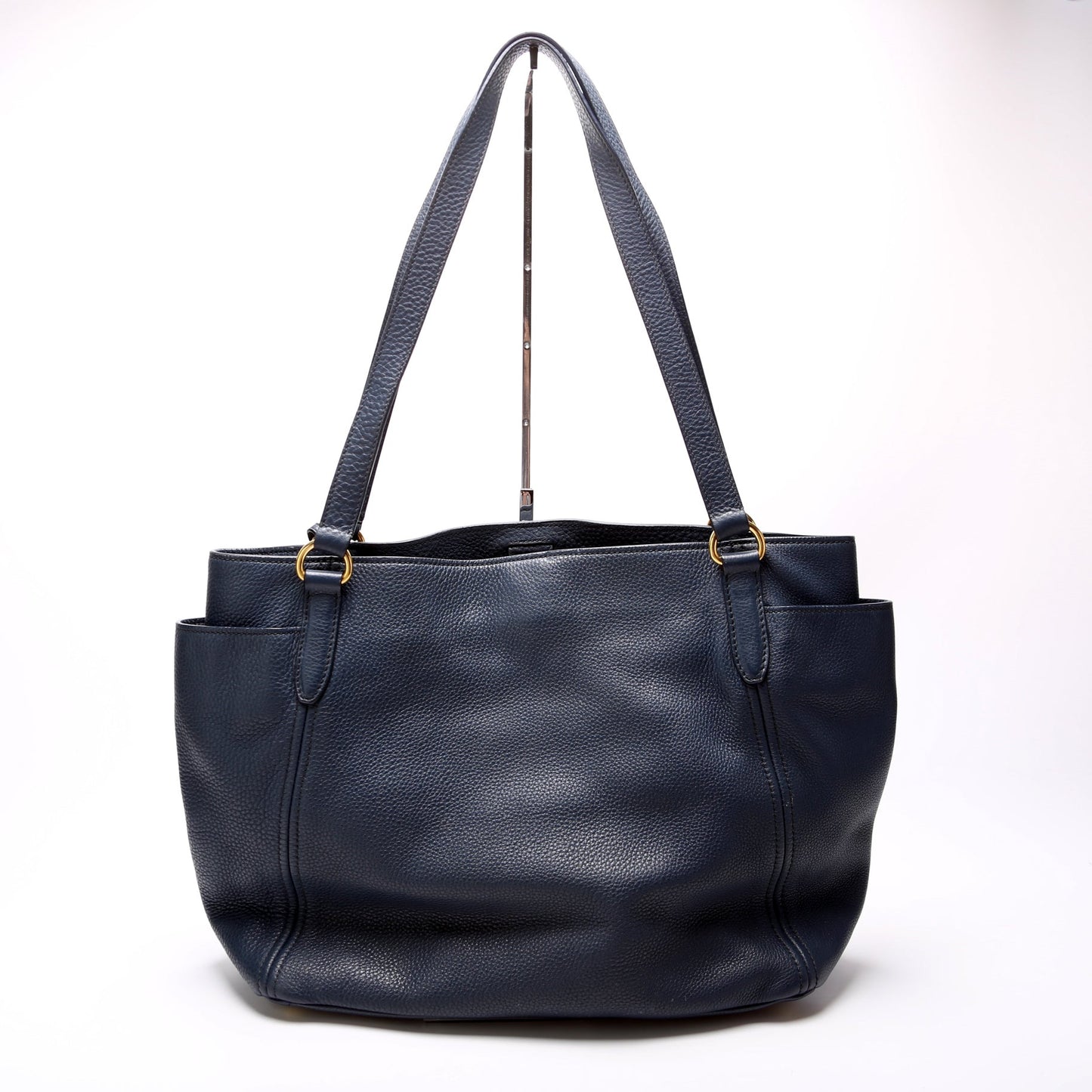 Prada Vitello Daino Side Pocket Shopper Tote Bag