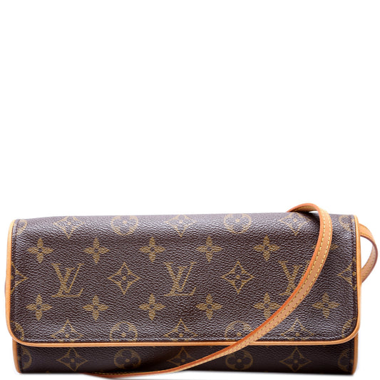 Louis Vuitton Pochette Twin GM Monogram Clutch Bag Monogram 17