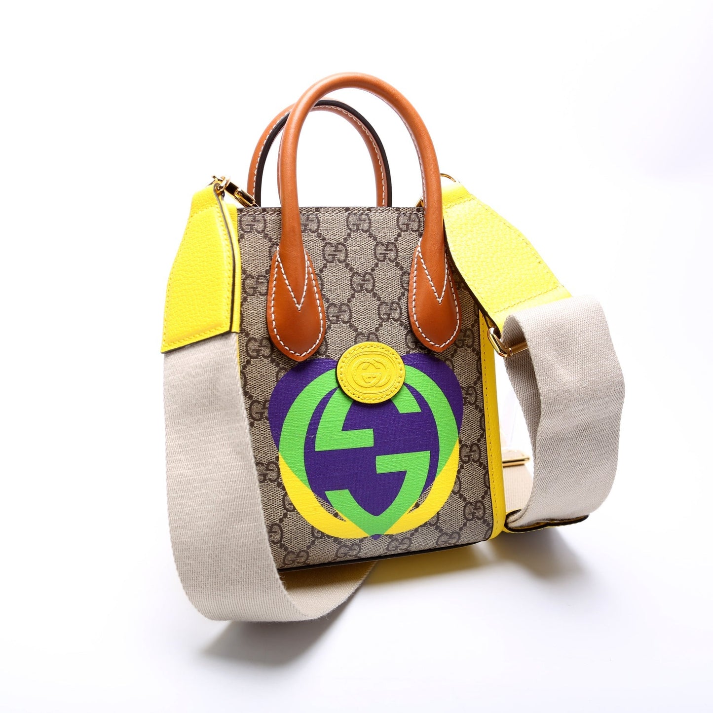 Gucci Interlocking G Heart Mini Tote Bag