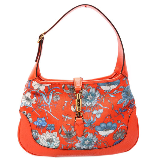 Gucci Jackie Flora Canvas Medium Shoulder Bag Hobo 2