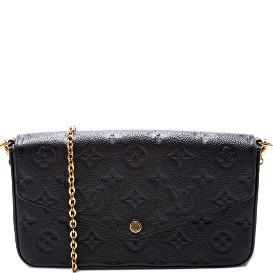 Louis Vuitton Pochette Felicie Empreinte Clutch Bag Empreinte 55