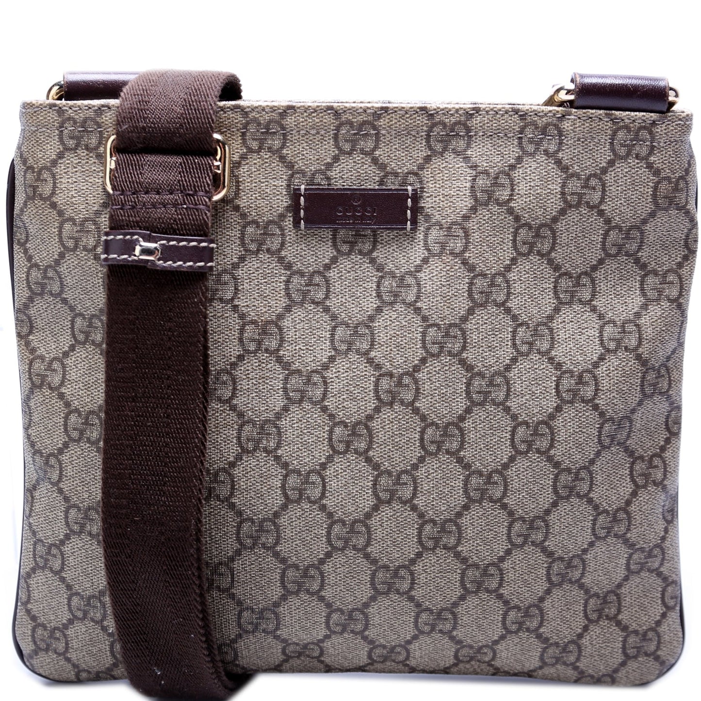 Gucci GG Supreme Flat Messenger Shoes Flat Messenger