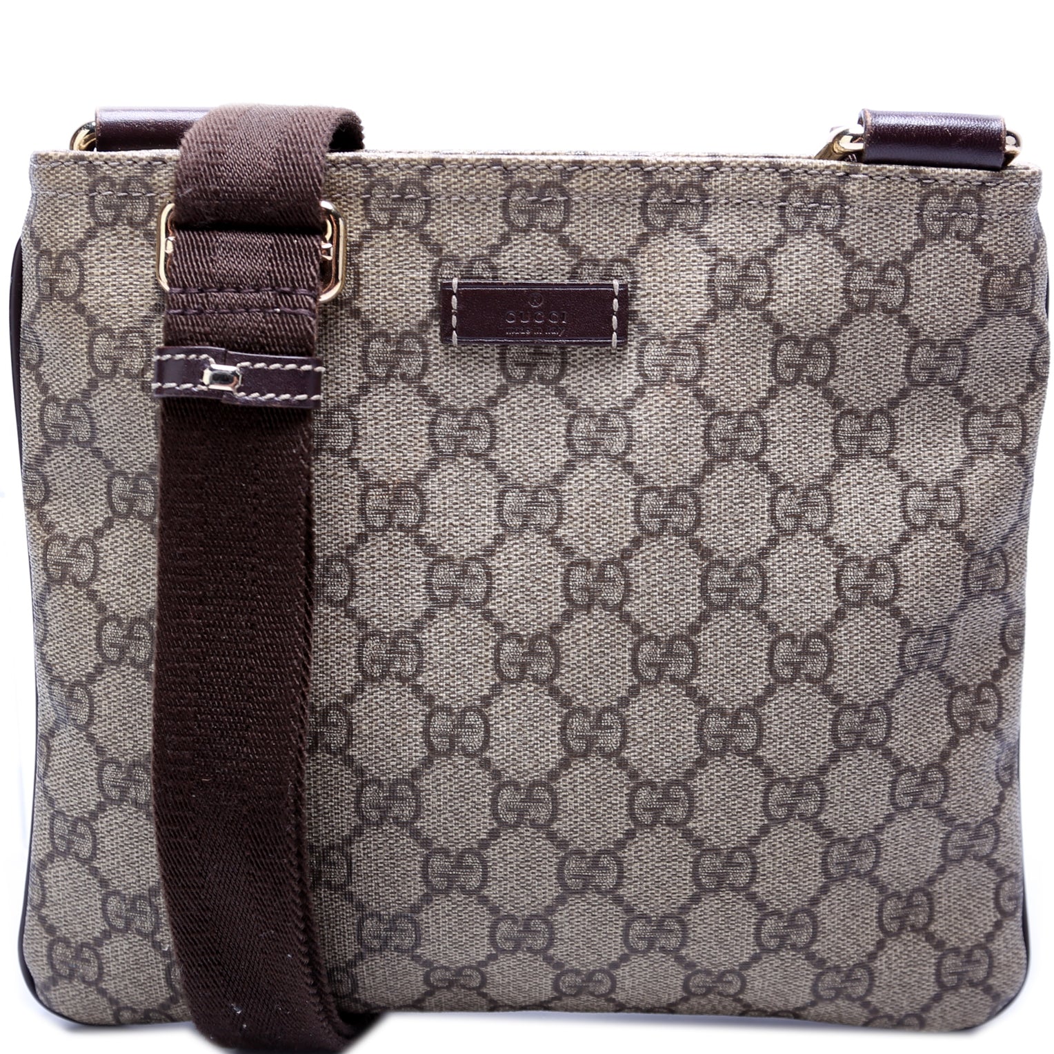 Gucci GG Supreme Flat Messenger Shoes Flat Messenger