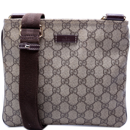Gucci GG Supreme Flat Messenger Shoes Flat Messenger