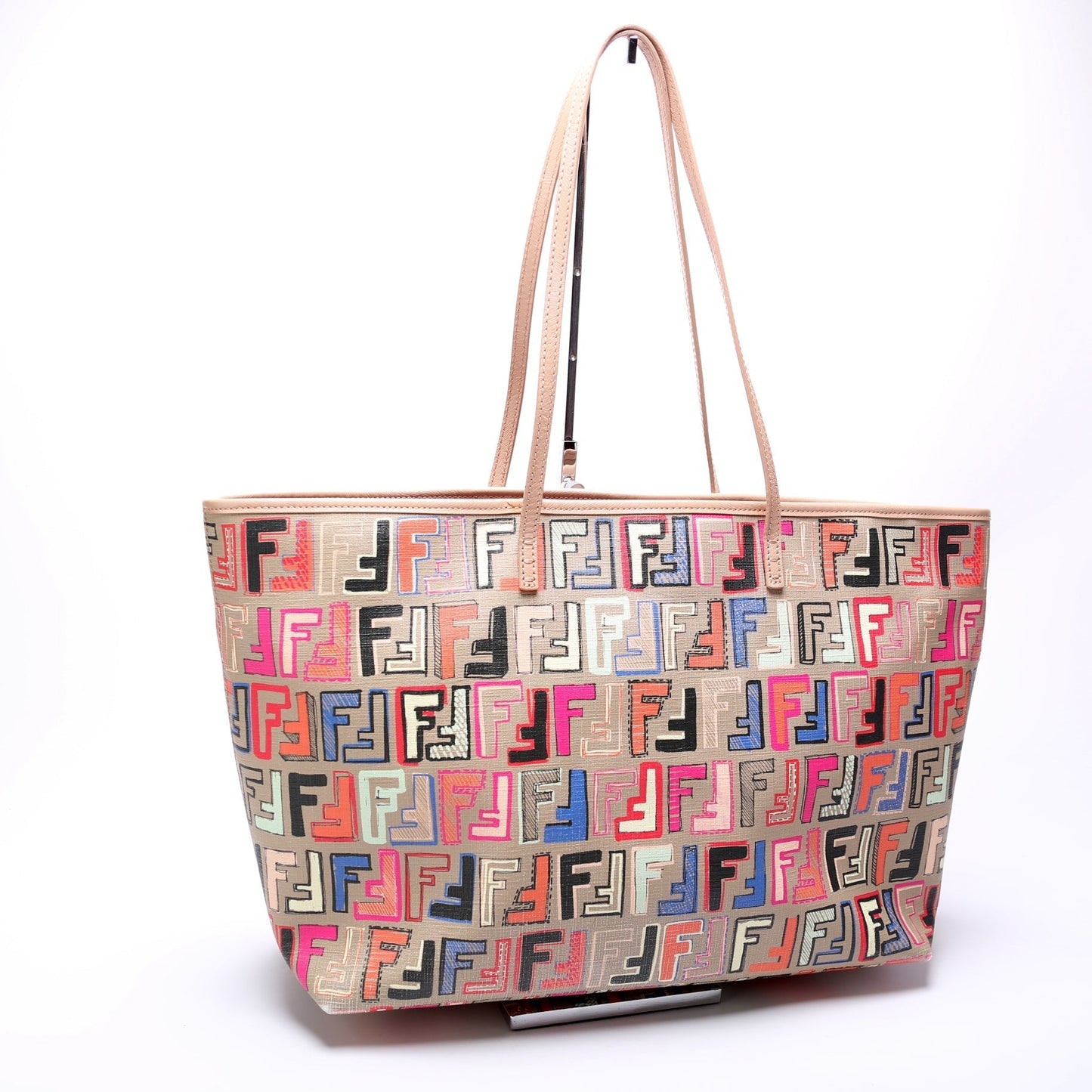 Fendi 8Bh185 Coated Zucca Tote Bag Zip Zip Tote 1