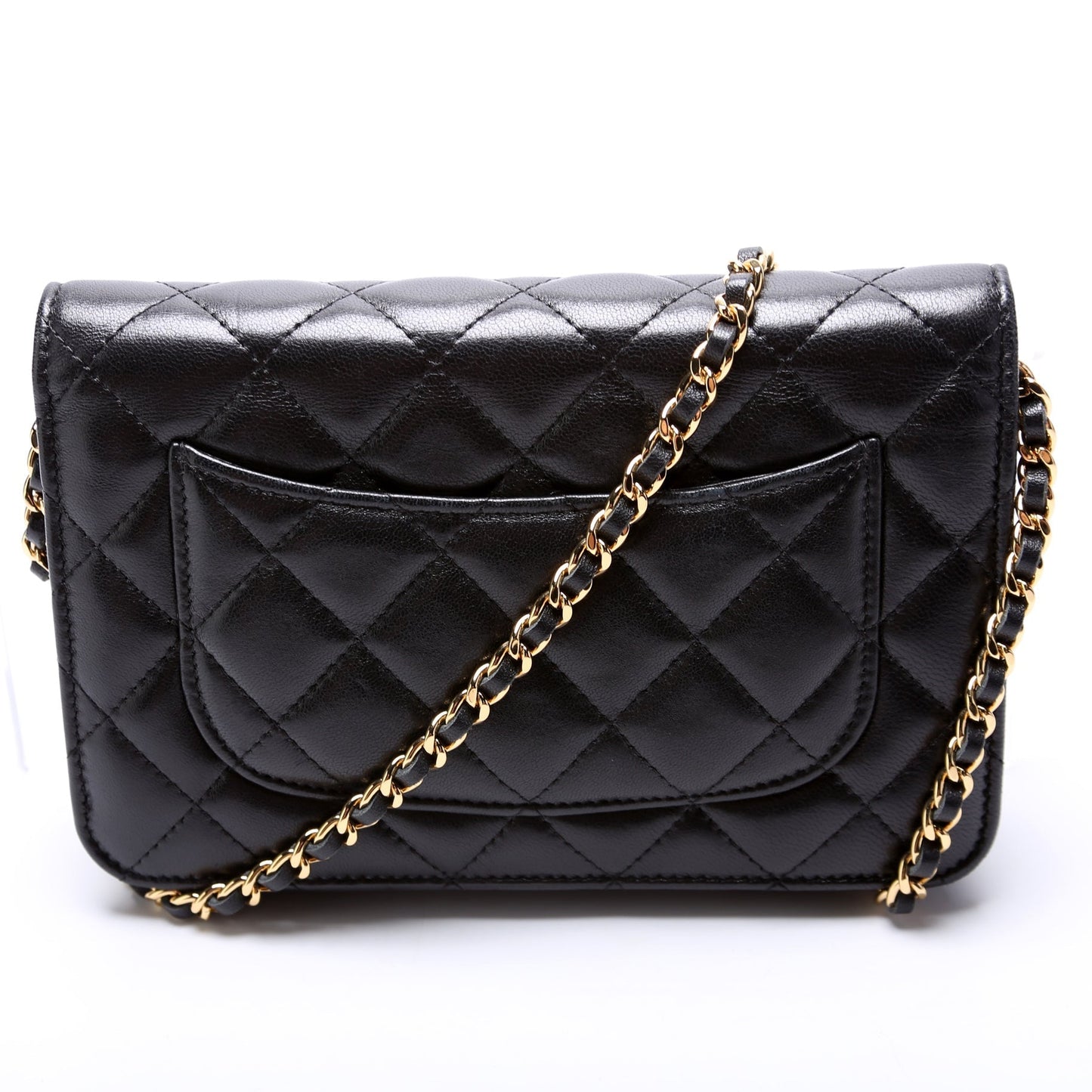 Chanel WOC Classic Quilted Lambskin Clutch Bag Lambskin 4