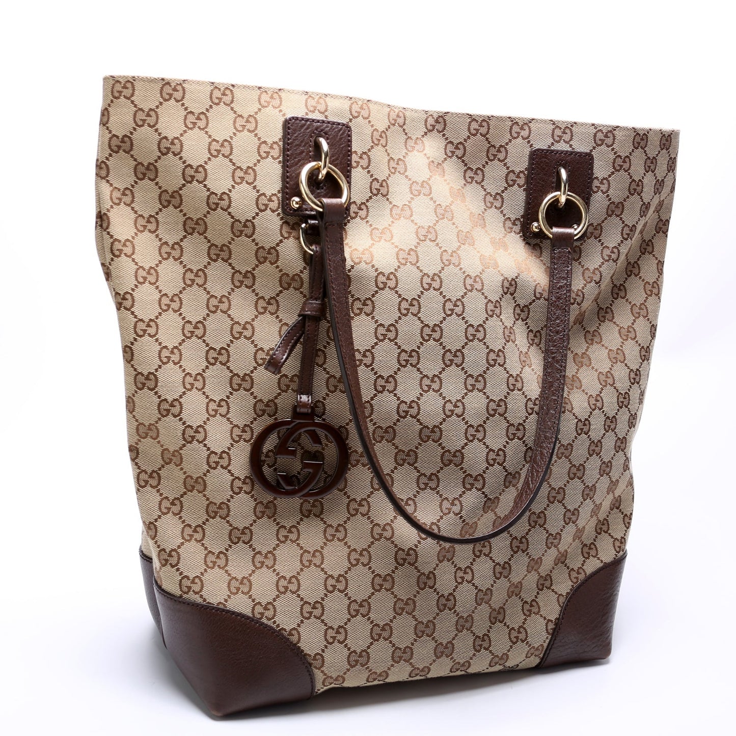 Gucci GG Charm Canvas Large Tote Bag