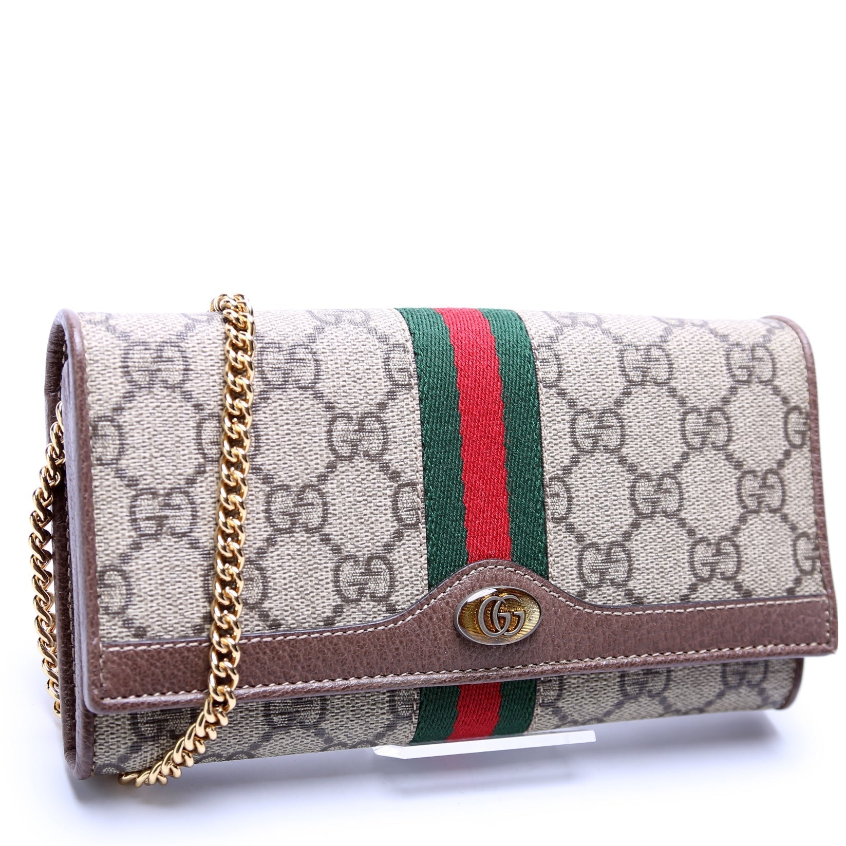 Gucci Ophidia GG Supreme Chain Wallet Case Wallet 1