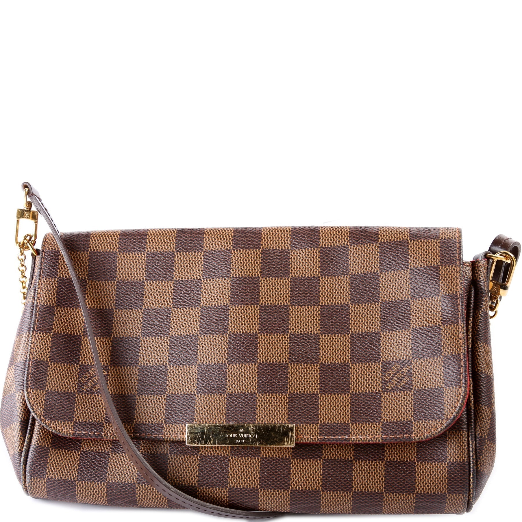 Louis Vuitton Favorite MM Ebene Damier Handbag Ebene 25
