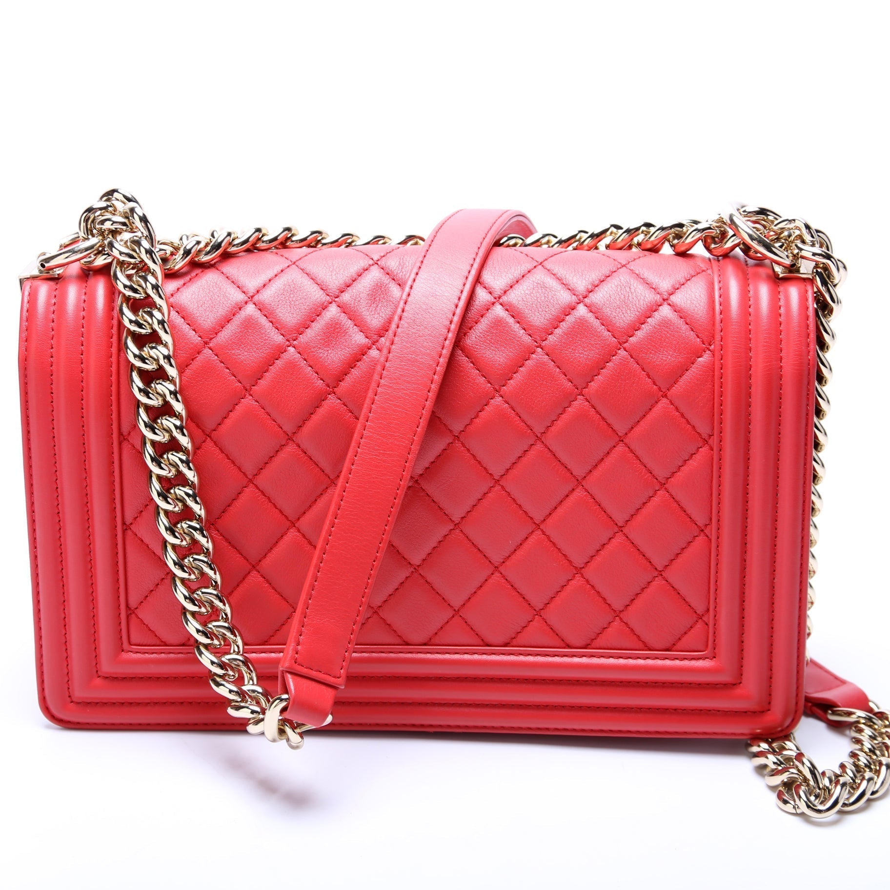 Chanel Boy Flap New Calfskin 27M Handbag Calfskin 27M