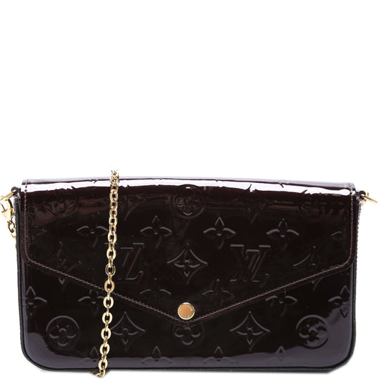 Louis Vuitton Pochette Felicie Vernis Clutch Bag Vernis 3