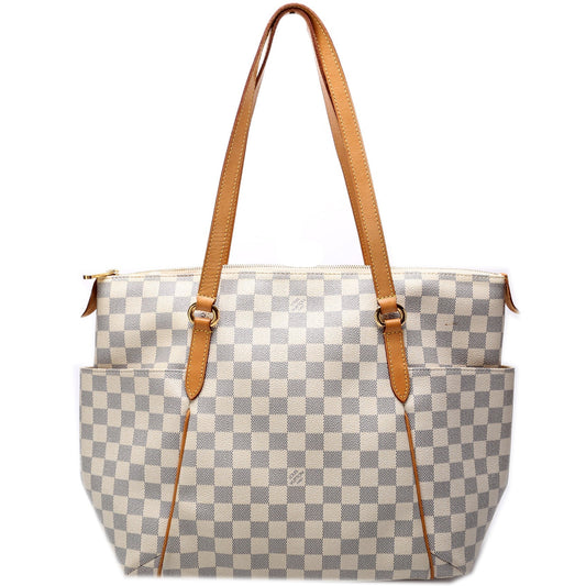 Louis Vuitton Totally Azur MM Damier Handbag Azur 19