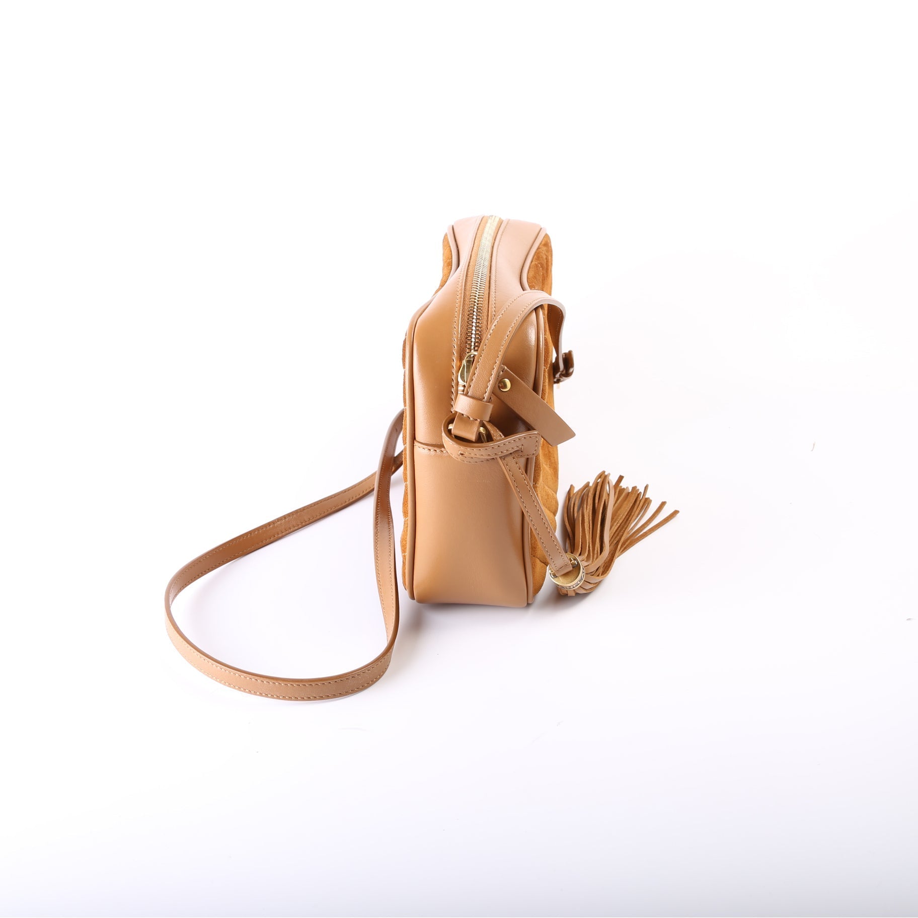 YSL Saint Laurent Lou Camera Bag Suede Travel Bag