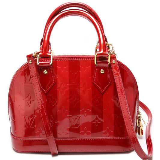 Louis Vuitton Alma BB Rayures Vernis Handbag
