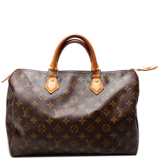 Louis Vuitton Speedy 35 Monogram Handbag Monogram 9