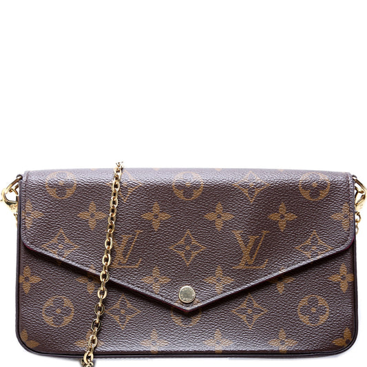 Louis Vuitton Pochette Felicie Monogram Clutch Bag Monogram 34