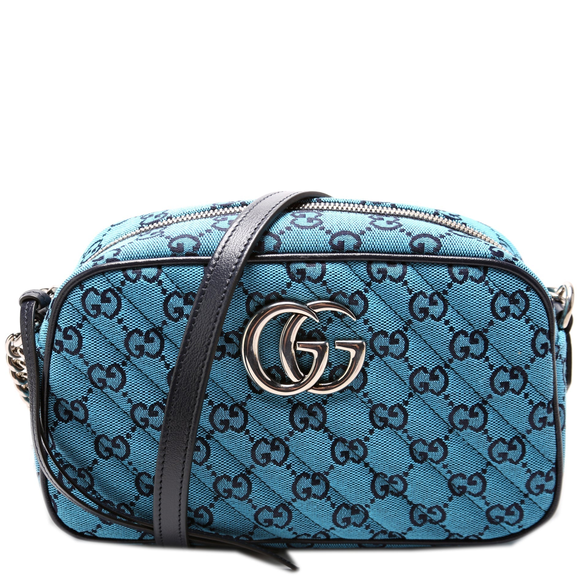Gucci Marmont Camera Canvas Multicolor Small Crossbody Bag