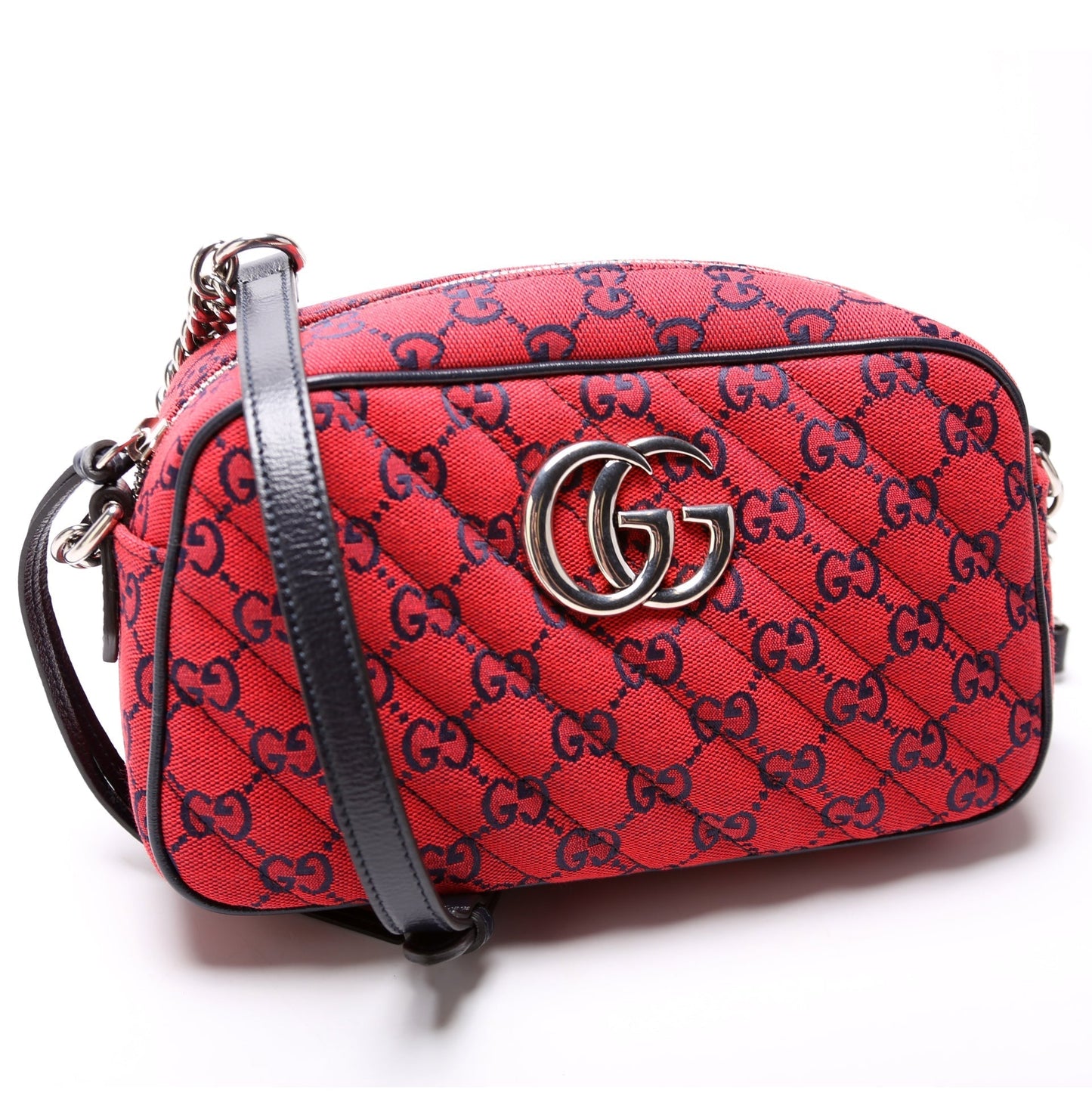 Gucci Marmont Camera Canvas Multicolor Small Crossbody Bag Bag 2