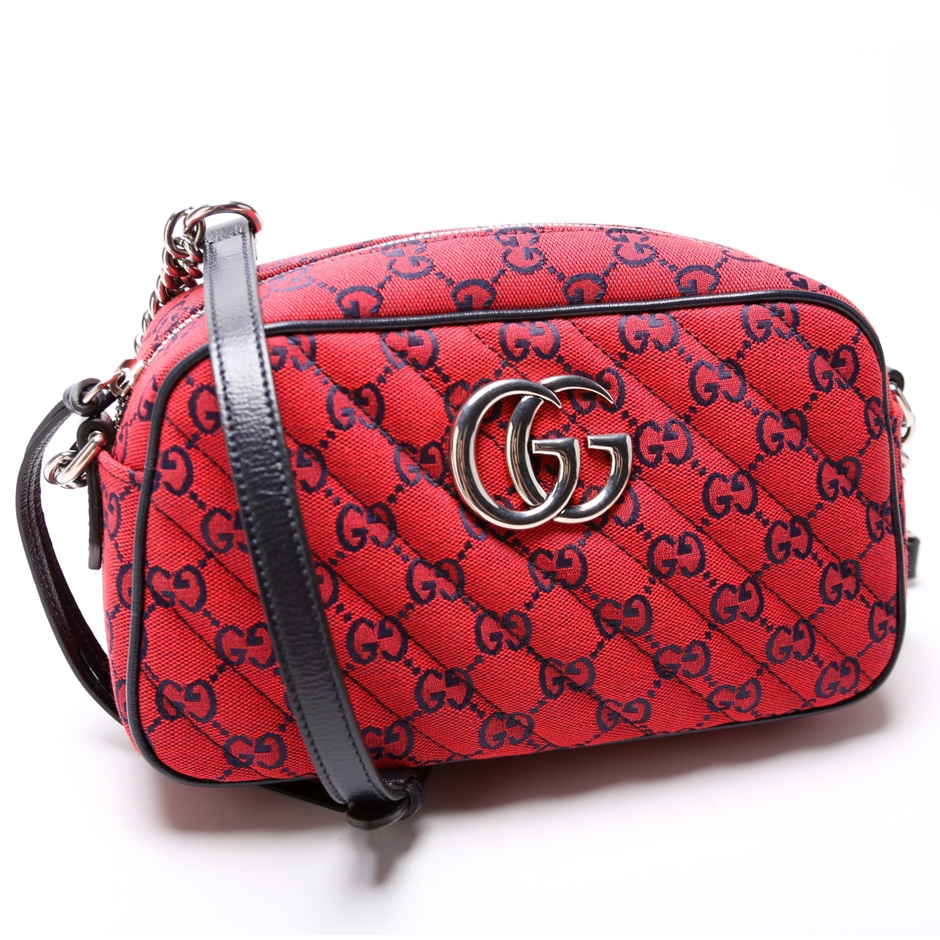 Gucci Marmont Camera Canvas Multicolor Small Crossbody Bag Bag 2