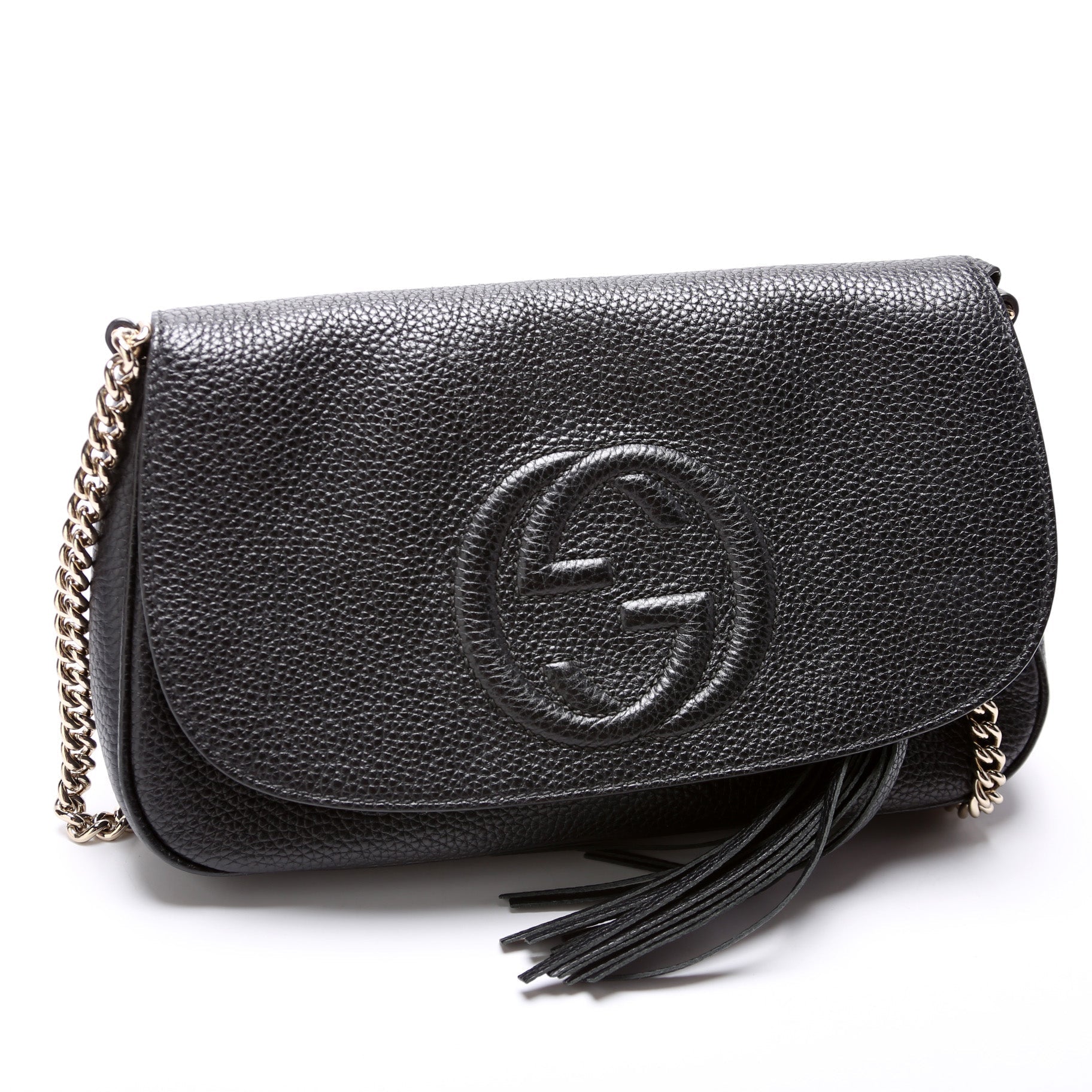 Gucci Soho Tassel Chain Flap Travel Bag Flap 6