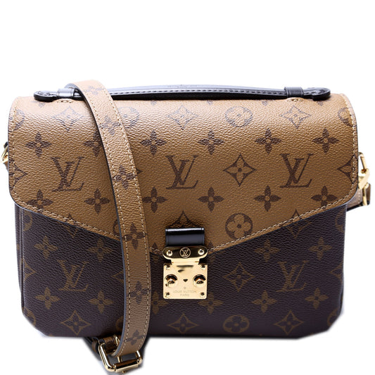 Louis Vuitton Pochette Metis Reverse Monogram Clutch Bag Monogram 14