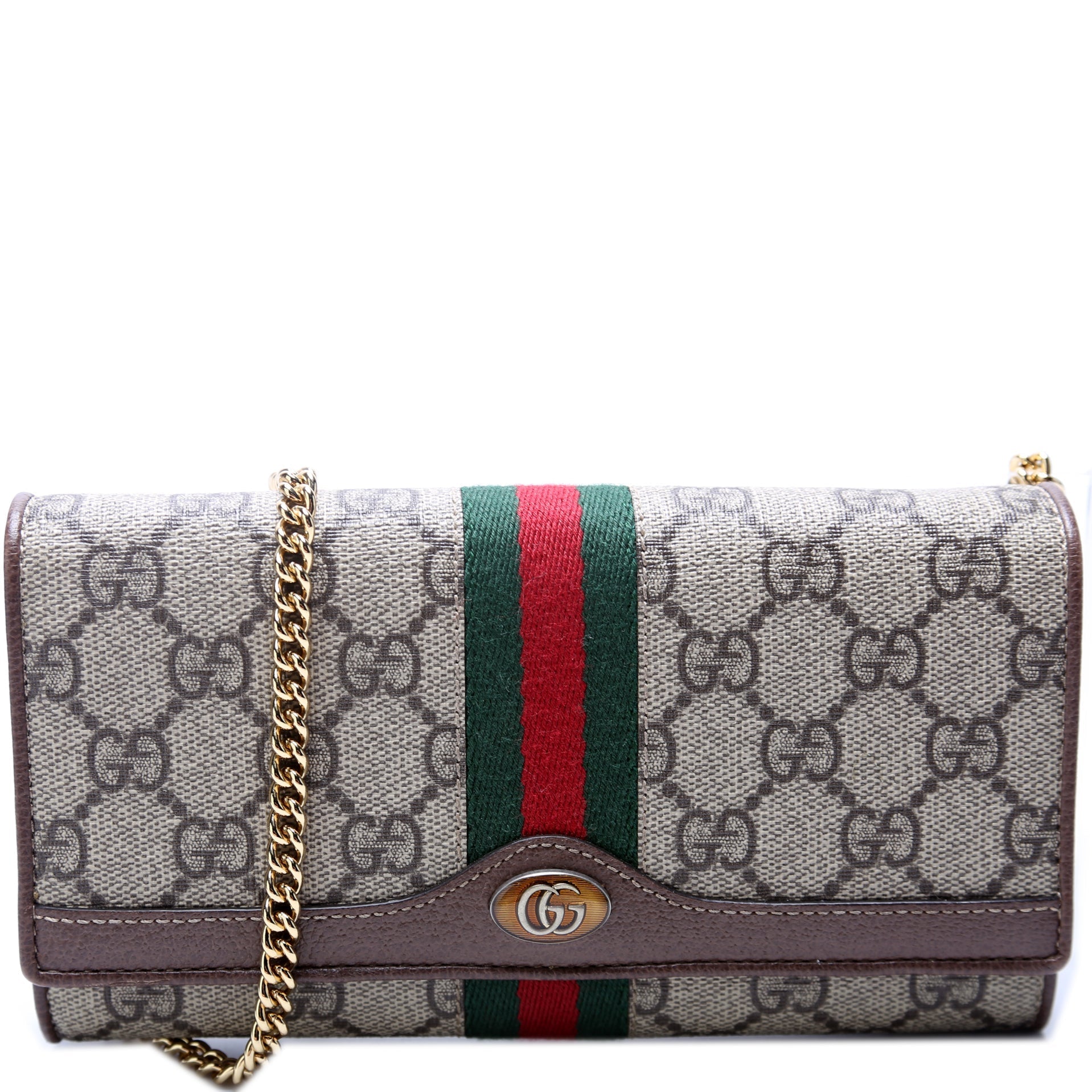 Gucci Ophidia GG Supreme Chain Wallet Case