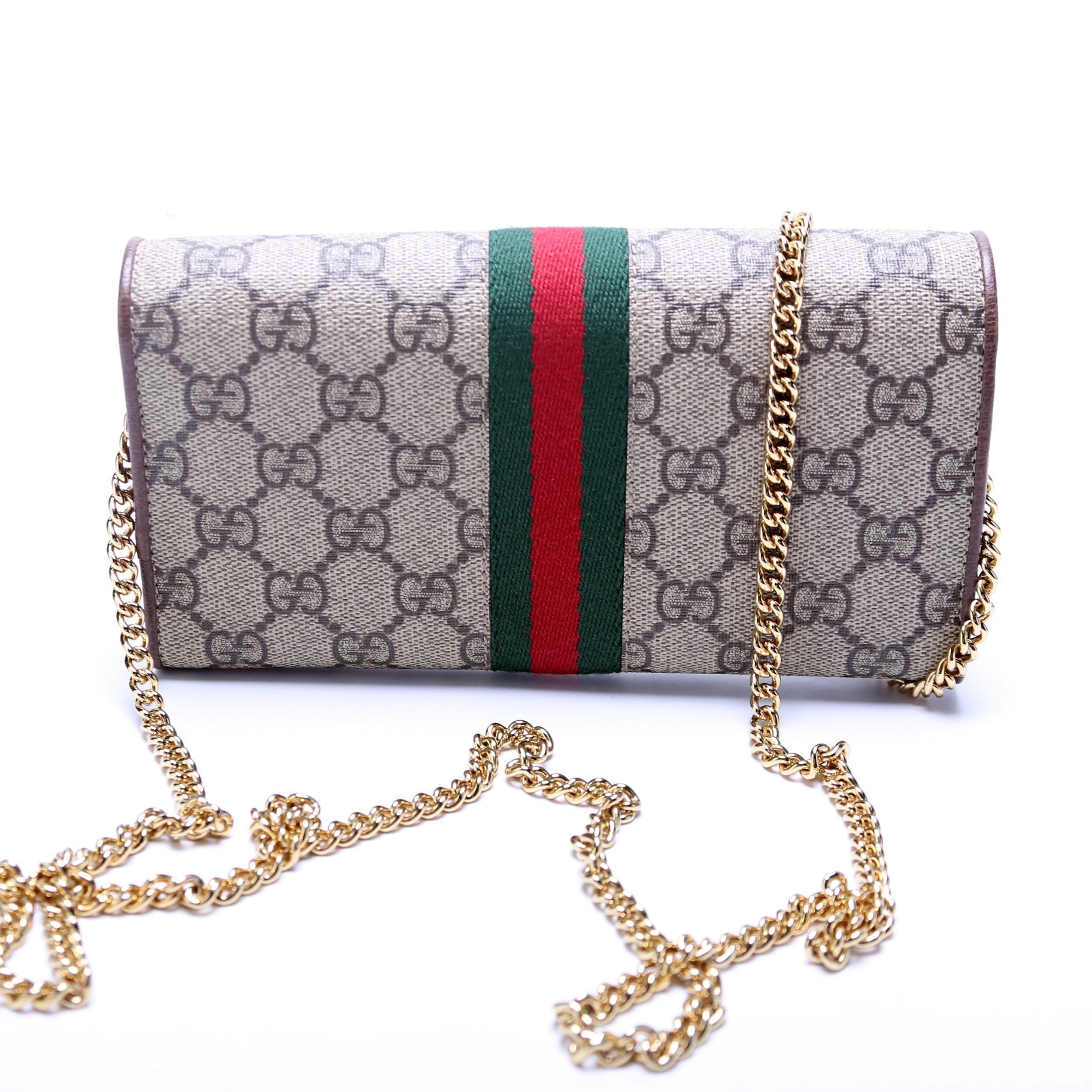 Gucci Ophidia GG Supreme Chain Wallet Case