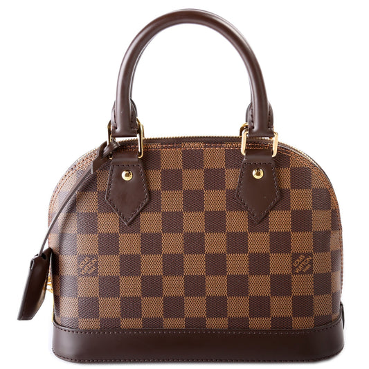 Louis Vuitton Alma BB Ebene Damier Handbag Ebene 15
