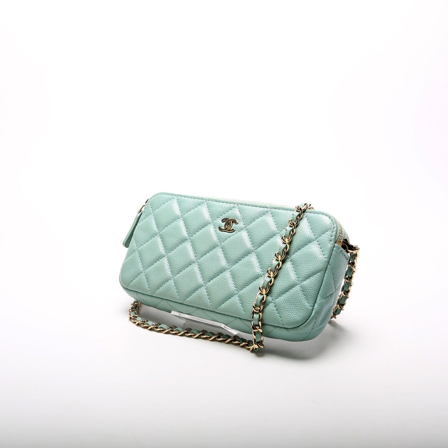 Chanel Double Zip WOC Clutch Bag