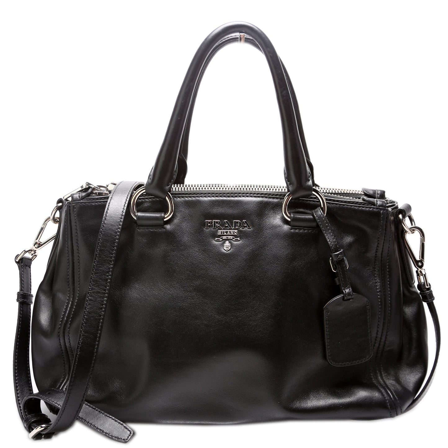 Prada Satchel Bag Leather Travel Bag